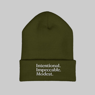Stylish Cuffed Beanie – Embroidered Streetwear Winter Hat - Modestly Vogue